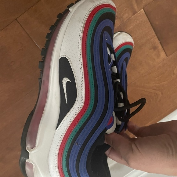 Nike Air Max 97 blue and white size 6.5y - Picture 3 of 6